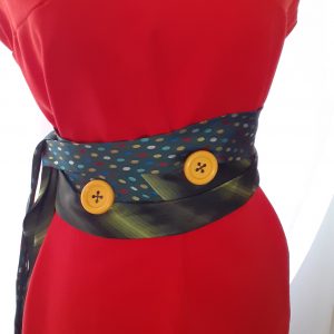 Ceinture cravates patchwork